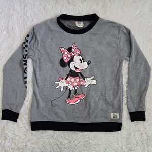 Disney Vans Minnie Mouse Collab Gray Sweatshirt Small